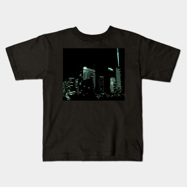 Vice City Downtown - Night Kids T-Shirt by MgT510